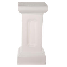 Colonna statue illuminata bianco perla H 58 cm