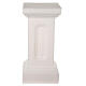 Coluna branca pérola iluminada para estátua h 58 cm s1