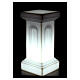 Illuminated pearl white statue column H 58 cm s2