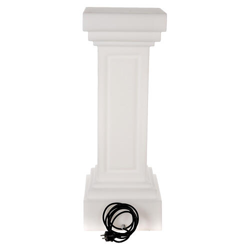 Pearl-white illuminated column for statues h 34 in 4