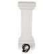 Pearl-white illuminated column for statues h 34 in s4