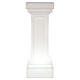 Coluna branca pérola iluminada para estátua h 85 cm s1