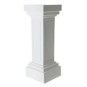 White column for statues h 34 in