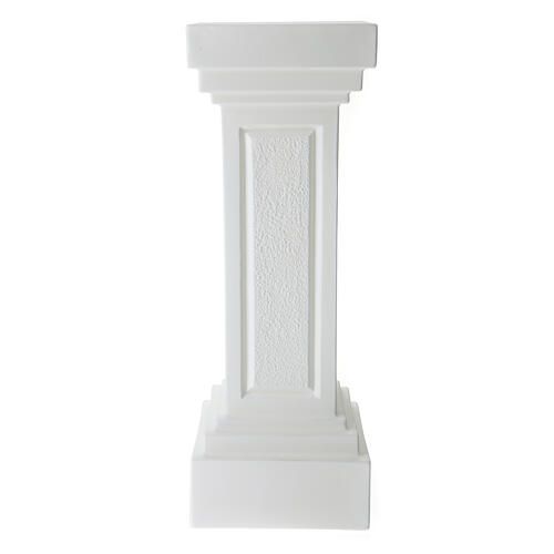 White column for statues h 34 in 1