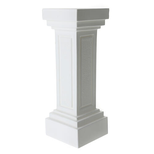 White column for statues h 34 in 2