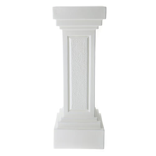 Columna para estatuas blanca h 85 cm 1