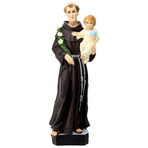 Saint Anthony of Padua statue with unbreakable wood effect 60 cm 1