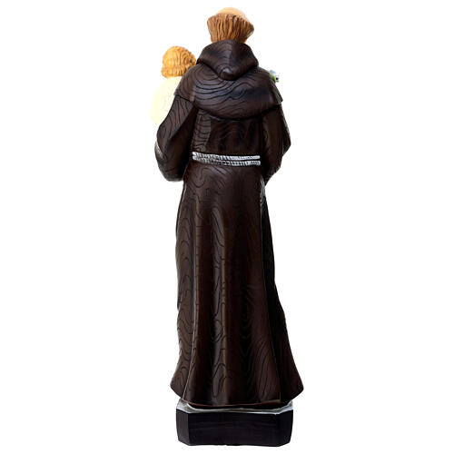 Saint Anthony of Padua statue with unbreakable wood effect 60 cm 5