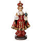 Painted resin statue of the Infant Jesus of Prague 8x4x2 in s1