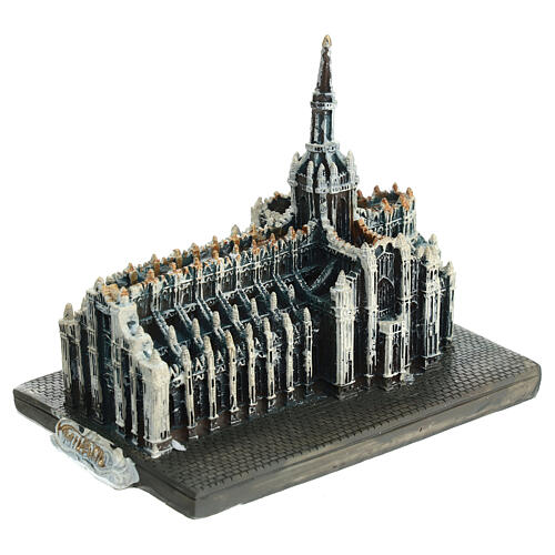 Architektur-Miniatur, Dom von Mailand, Resin, koloriert, 8x10x5 cm 2
