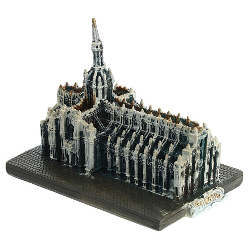 Architektur-Miniatur, Dom von Mailand, Resin, koloriert, 8x10x5 cm 3