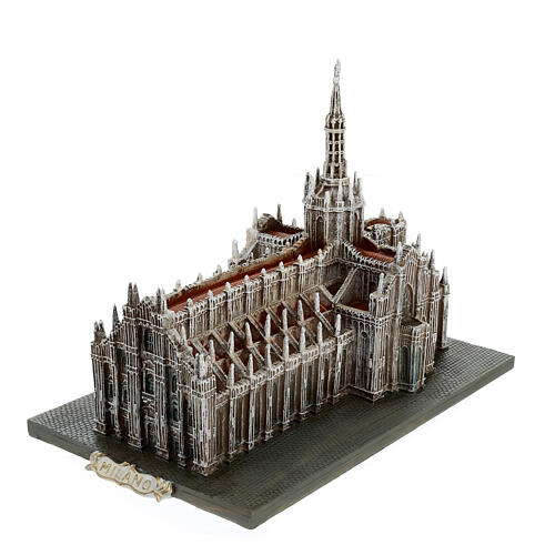 Architektur-Miniatur, Dom von Mailand, Resin, koloriert, 15x15x20 cm 4