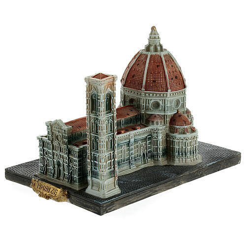 Architektur-Miniatur, Dom von Florenz, Resin, koloriert, 10x10x15 cm 2