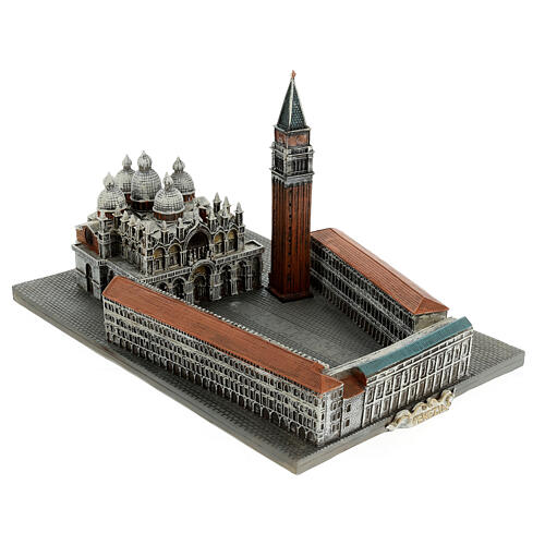 Architektur-Miniatur, San Marco in Venedig, Resin, koloriert, 10x20x15 cm 6
