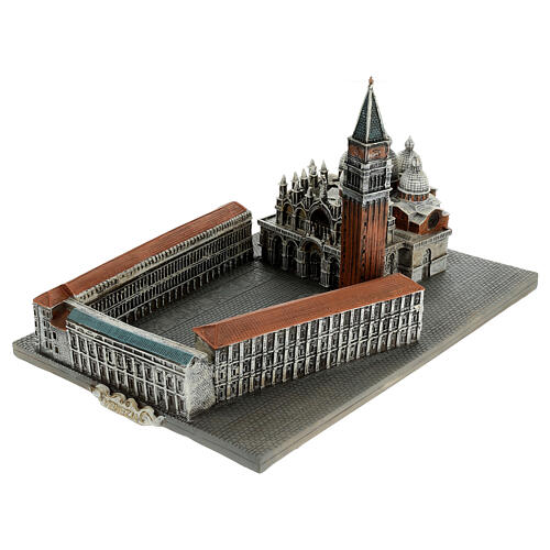 Resin reproduction of St Mark's Square in Venice, 5x9x6 in 4