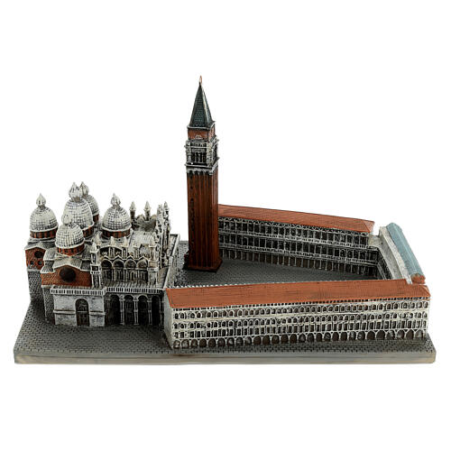 Resin reproduction of St Mark's Square in Venice, 5x9x6 in 7