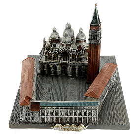 Reproduction of Piazza San Marco Venice resin 10x20x15 cm