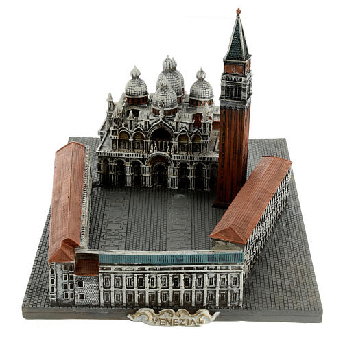 Reproduction of Piazza San Marco Venice resin 10x20x15 cm 1