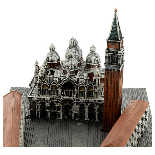 Reproduction of Piazza San Marco Venice resin 10x20x15 cm 3