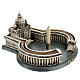 Architektur-Miniatur, Petersbasilika in Rom, Resin, koloriert, 10x20x20 cm s4