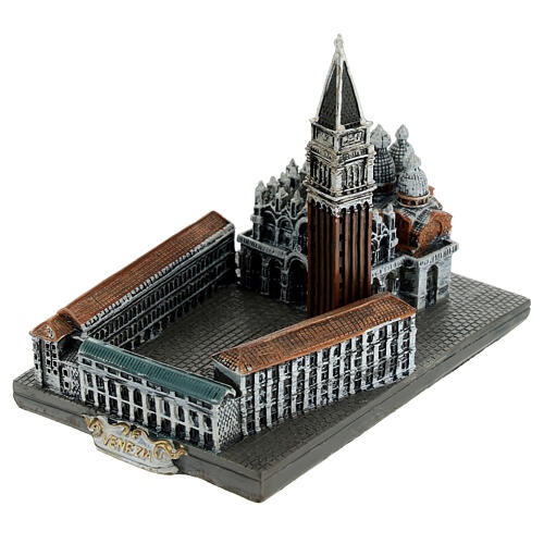 Riproduzione piccola piazza San Marco Venezia 8x10x6 cm 4