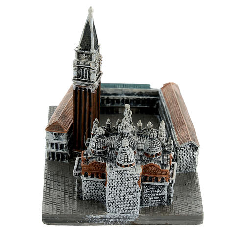 Riproduzione piccola piazza San Marco Venezia 8x10x6 cm 6
