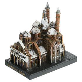 Architektur-Miniatur, Basilika des Heiligen Antonius in Padua, Resin, koloriert, 8x6x8 cm