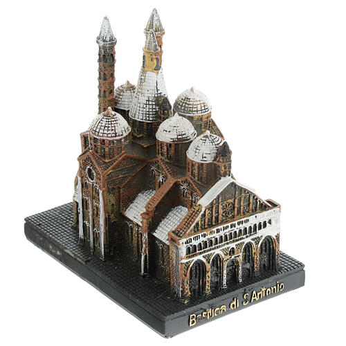 Architektur-Miniatur, Basilika des Heiligen Antonius in Padua, Resin, koloriert, 8x6x8 cm 3