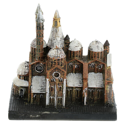 Architektur-Miniatur, Basilika des Heiligen Antonius in Padua, Resin, koloriert, 8x6x8 cm 4