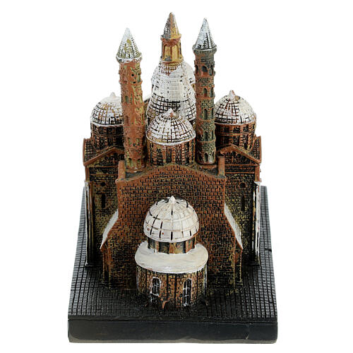 Architektur-Miniatur, Basilika des Heiligen Antonius in Padua, Resin, koloriert, 8x6x8 cm 5