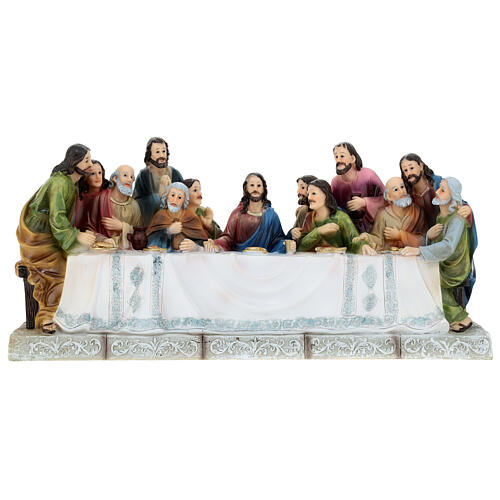 Last Supper statue colored 20x40x10 1