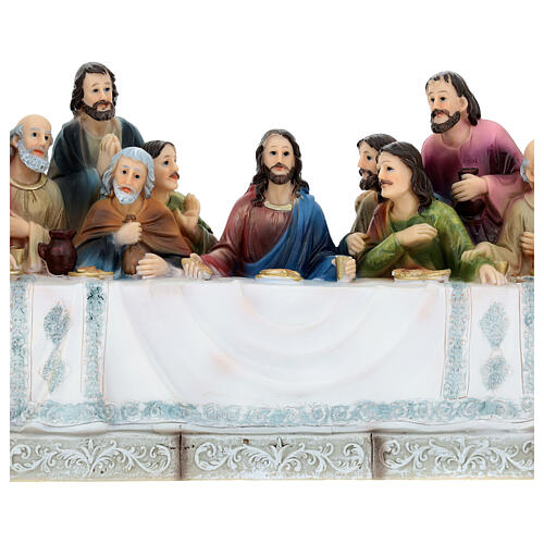Last Supper statue colored 20x40x10 2
