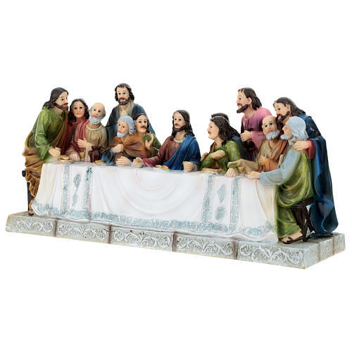 Last Supper statue colored 20x40x10 3