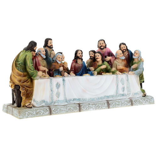 Last Supper statue colored 20x40x10 5