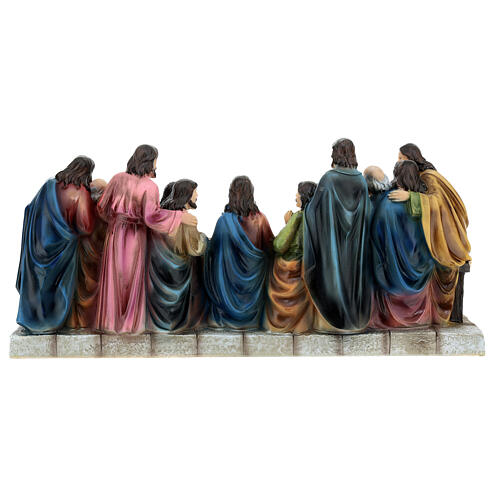Last Supper statue colored 20x40x10 8