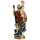 Heiliger Christopherus, Heiligenfigur, aus farbig gefassten Resin, 40 cm s3