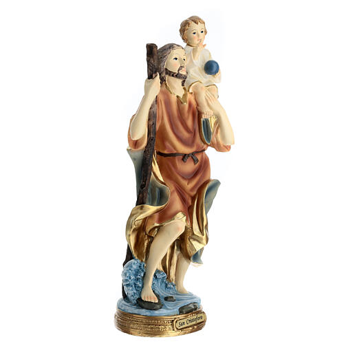 Statue of St Christopher, resin, h 16 in 4