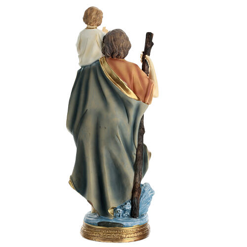 Statue of St Christopher, resin, h 16 in 5