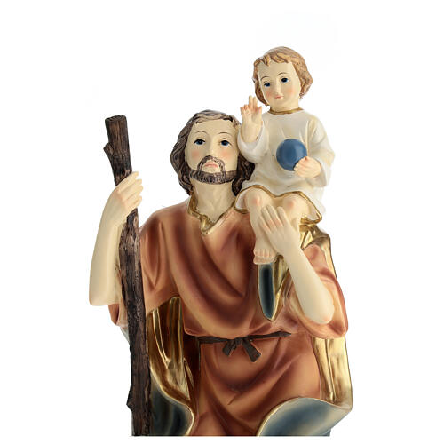Saint Christopher statue resin h 40 cm 2