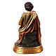 San Giuseppe seduto statuina 10 cm resina colorata Bambino in braccio giglio s4