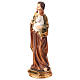 Saint Joseph avec Enfant et lys statuette 25 cm résine colorée s3