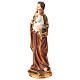 Saint Joseph with Child and lily figurine 25 cm colored resin s3