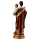 Estatua 15 cm San José con Niño lirio resina coloreada s4