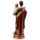 Statuina 15 cm San Giuseppe con bambino giglio resina colorata s4
