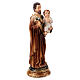 Statuette Saint Joseph et Enfant Jésus lys résine 10 cm s3