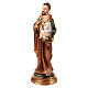 Statuina San Giuseppe e Gesù Bambino giglio resina 10 cm s2