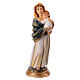 Estatua Virgen con Niño Jesús en brazos 10 cm resina s1
