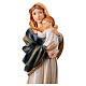 Maria mit dem schlafenden Jesuskind im Arm, Heiligenfigur, aus farbig gefassten Resin, 20 cm s2