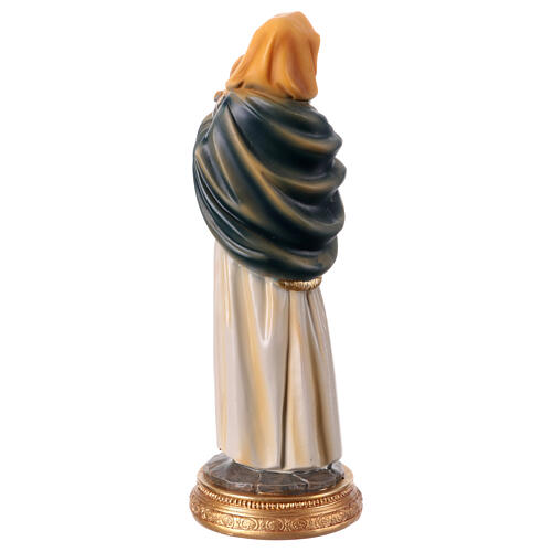 Estatueta resina Nossa Senhora de pé com Menino Jesus adormecido 20 cm 5