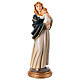 Maria mit dem schlafenden Jesuskind im Arm, Heiligenfigur, aus farbig gefassten Resin, 30 cm s1